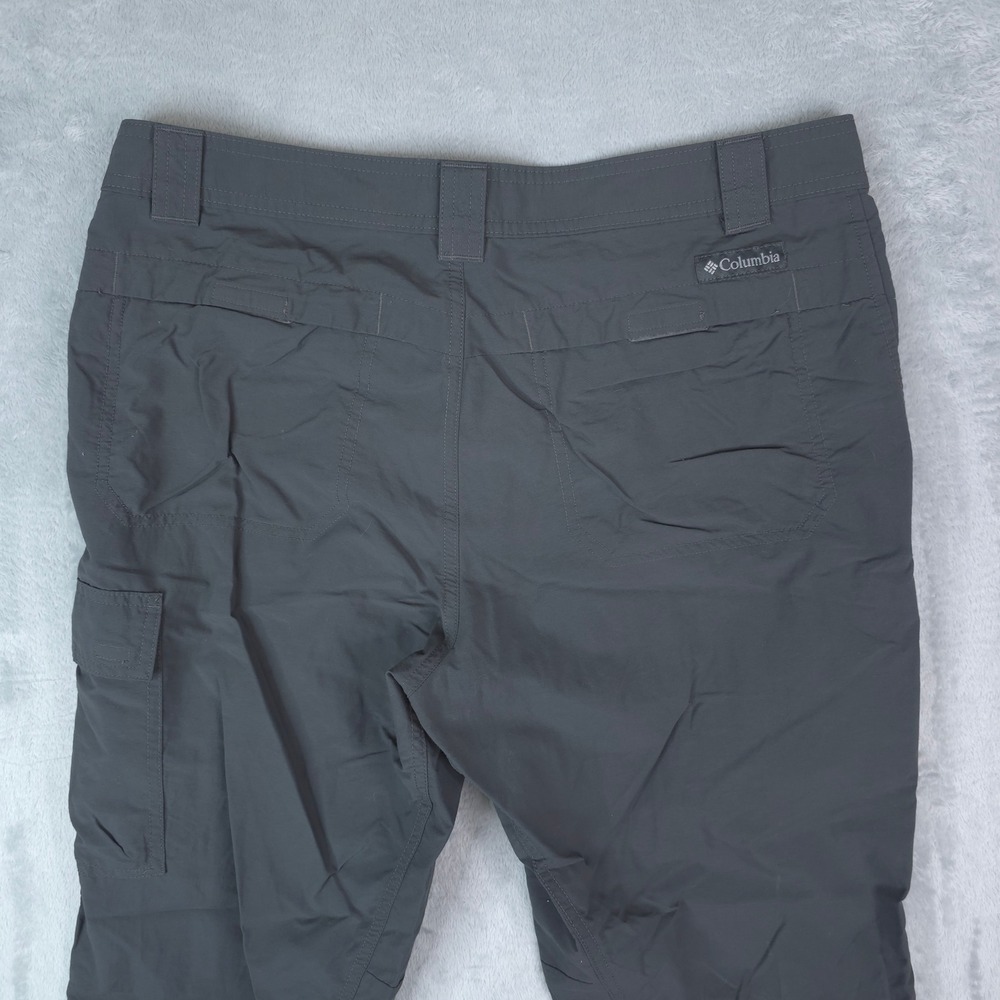 Columbia Cargo Pants Mens 34x32 Gray Omni-Shade Hiking Outdoor Nylon Gorpcore - Picture 4 of 12